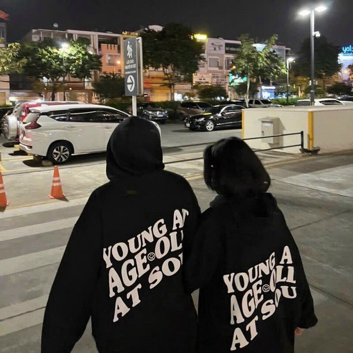 áo Hoodie Cặp đôi Nam Nữ Có Nón In Thorn Studio Phối Khóa Kéo -htm Fashion