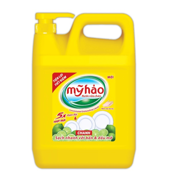 Nước Rửa Chén Mỹ Hảo Chanh 3kg ( Có Vòi )
