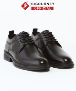 Giày Derby Da Bò Nappa Khâu Viền Nổi Sig-42 Màu đen Bảo Hành 18 Tháng – Sigourney