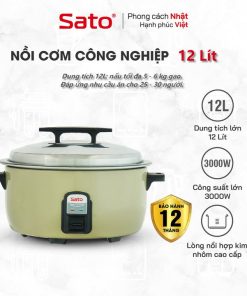 Nồi Cơm điện Công Nghiệp Sato 120c011/q12 12 Lít