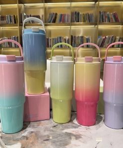 Ly Giữ Nhiệt Loang Màu, Có Quai Xách 900ml – Hgs