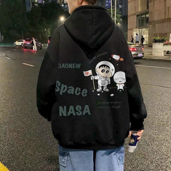 áo Hoodie Có Nón In Người Ngoài Hành Tinh Chất Nỉ Dày Mịn -htm Fashion
