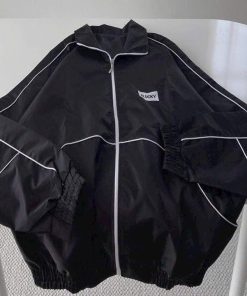 áo Khoác Dù Nam Nữ Form Rộng Thêu 4lucky Có Túi Trong Chất Vải Thoáng Mát -htm Fashion