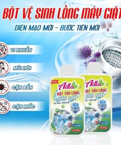 Tẩy Lồng Máy Giặt Ailla 300g Diệt Khuẩn 99%, Chống Mốc, Khử Mùi – An Toàn- Tiện Lợi