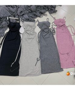 đầm Len đũa Quảng Châu Có Muốt 2 Dây Thắt Eo – Lê Phương Boutique