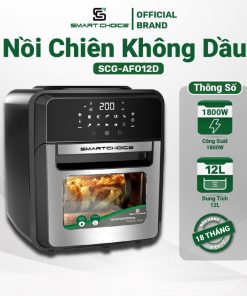 Nồi Chiên Không Dầu 12l Smartchoice Scg-afo12d Công Suất Mạnh 1800w- Smartchoice