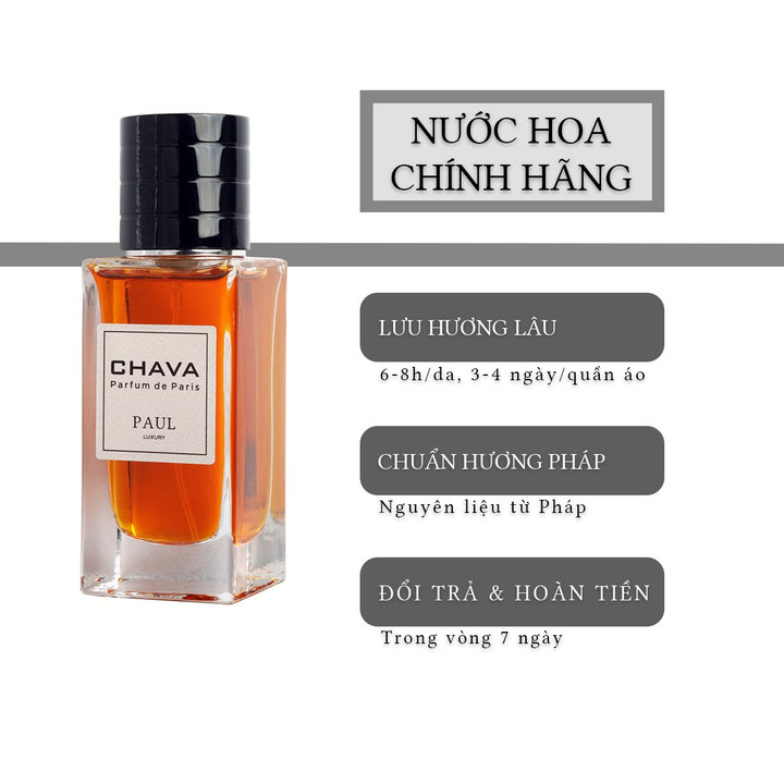 Nước Hoa Nam Luxury Paul 50ml Phong Cách Xịt – Chava