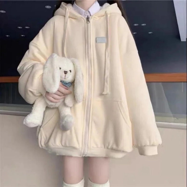 áo Khoác Nỉ Nam Nữ Form Rộng Mũ 2 Lớp Unisex – áo Khoác 1603