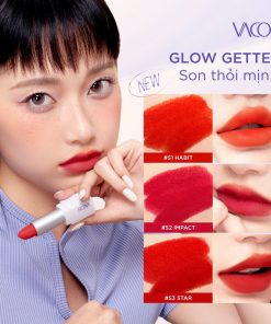 01 Cây Son Thỏi Mịn Lì Vacosi Vs13 Matte Lipstick Vacosi