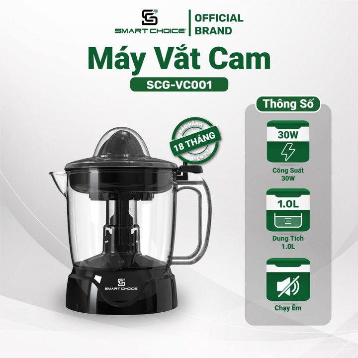 Máy Vắt Cam Smartchoice Scg-vc001 30w 1000ml- Smartchoice