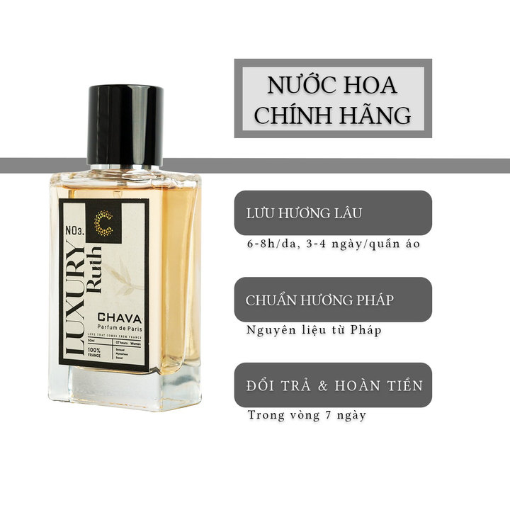 Nước Hoa Nữ Luxury Ruth 50ml Phong Cách Xịt – Chava