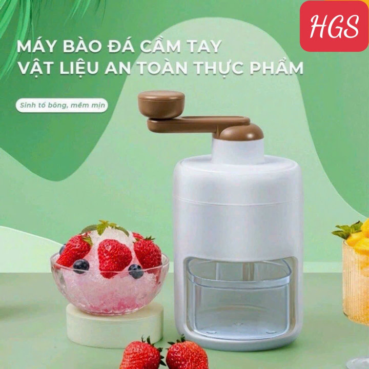 Máy Bào đá Mini Quay Tay, Máy Làm đá Bào, Máy Xay đá Tuyết – Hgs