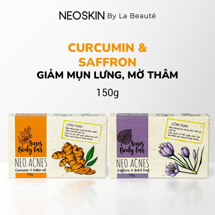 Combo 2 Xà Phòng Giảm Mụn Lưng – Mờ Thâm (cam- Tím)