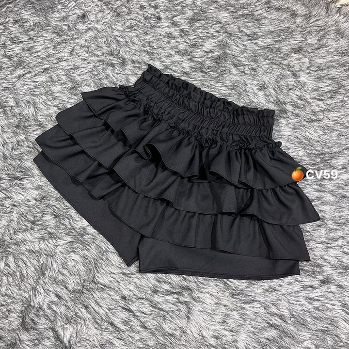 Chân Váy Voan 3 Tầng Viền Cạp Cao Cv59 – Lê Phương Boutique