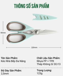 Kéo Cắt Thịt Smartchoice Kéo Cắt đồ ăn Niềng Răng Có Nắp đậy An Toàn Không Gỉ Scg-pk053-x – Smartchoice