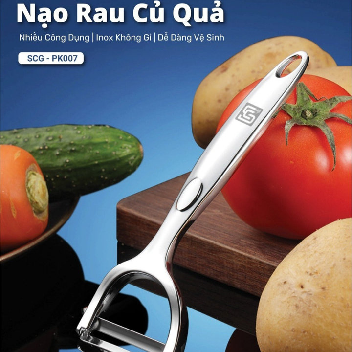 Nạo Rau Củ Quả Smartchoice Inox 304, Dao Bào Gọt Nạo Rau Củ Inox Không Gỉ Scg-pk007 – Smartchoice