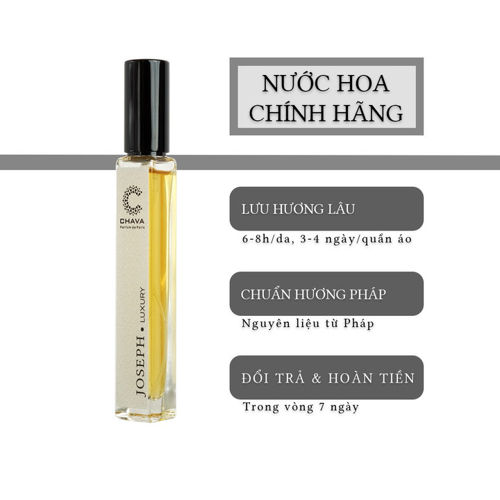 Nước Hoa Nam Mini Luxury Joseph 10ml Phong Cách Xịt – Chava