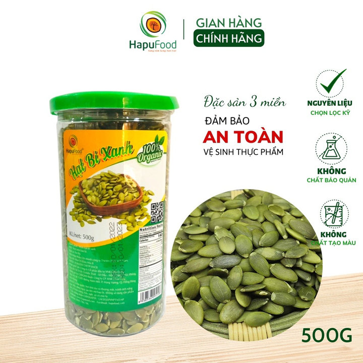 Hạt Bí Xanh ấn độ Hũ 500g, Dinh Dưỡng, Thơm Ngon H01 – Lady’s Passion