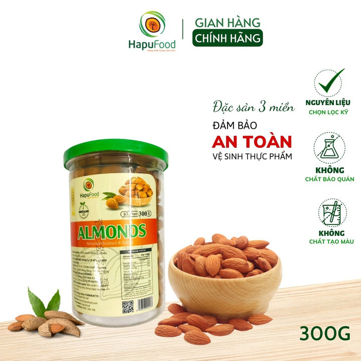 Hạt Hạnh Nhân Mỹ Vỏ Bơ Mỏng Hũ 300g, 400g Dinh Dưỡng, Thơm Ngon H02 – Lady’s Passion