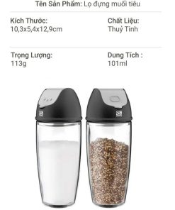 Set 2 Lọ Rắc Gia Vị Smartchoice Scg-pk138 đựng Muối Tiêu Thủy Tinh Cao Cấp – Smartchoice