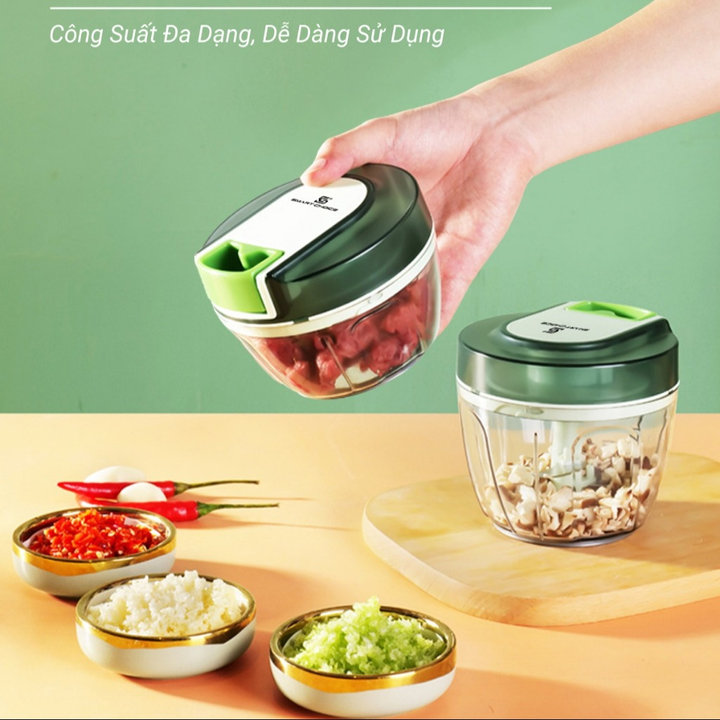 Máy Xay Tỏi ớt Kéo Tay Smartchoice Màu Xanh Lá Dùng Cho Nhà Bếp Scg-pk123-1 – Smartchoice