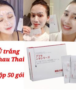 Hộp 50 Gói ủ Trắng Nhau Thai Nhật Bản Dưỡng ẩm, Trắng Da, Mờ Thâm Nám, Se Khít Lỗ Chân Lông – Gdn