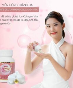 Viên Uống Trắng Da White Collagen Vita Giúp Da Trắng Sáng Mịn Màng Căng Bóng Ad629 – ánh Dương