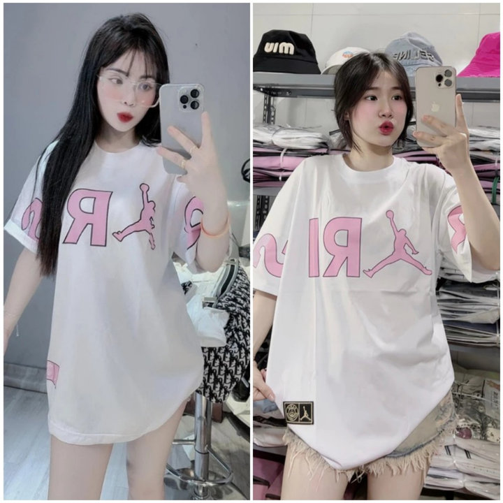 áo Phông Form Rộng Tay Lỡ Unisex Chữ Pari