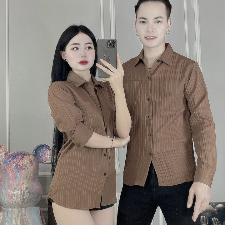 áo Sơ Mi Tay Dài Chất Xốp Trơn Mẫu Mới – Soo1990