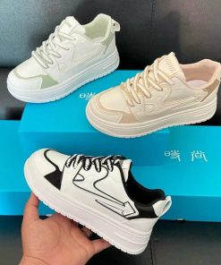 Giày Thể Thao Nữ Fashion, đế Cao 4 Cm, Trẻ Trung Năng động – Haanh