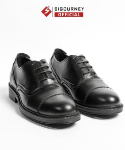 Giày Tây Nam Da Bò Nappa Dáng Oxfords Classic Màu đen Sig-48 Bảo Hành 18 Tháng – Sigourney