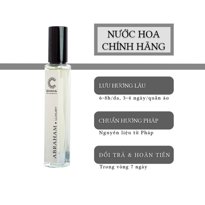 Nước Hoa Nam Mini Luxury Abraham 10ml Phong Cách Xịt – Chava