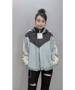 áo Khoác Dù Nam Nữ 2 Lớp Có Nón Phối Khóa Kéo Phối 2 Màu Cá Tính -htm Fashion