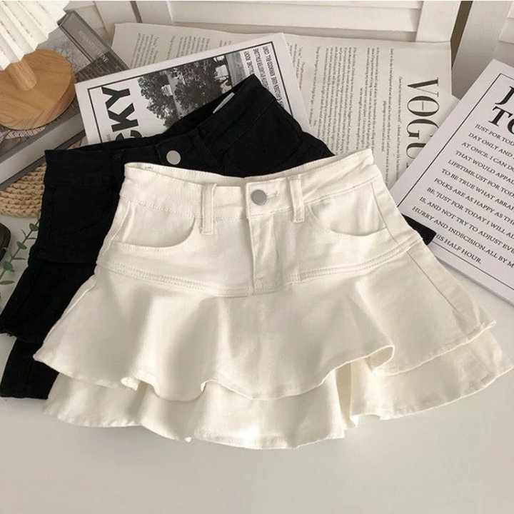 Chân Váy Kaki 2 Tầng – Lê Phương Boutique