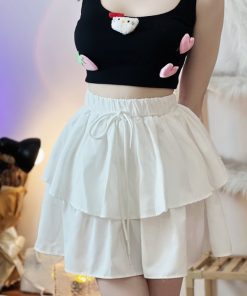 Chân Váy 2 Tầng đính Dây – Lê Phương Boutique