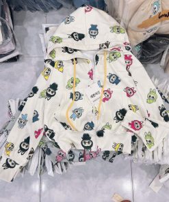 áo Khoác Nữ Vải Len Gân In Hình Lababu Có Túi Trong Tay Xỏ Ngón đẹp Tp49 – Golden Dream