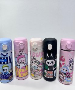 Bình Giữ Nhiệt Inox Labubu/capybara Dung Tích 450ml Nút Bật Ngẫu Nhiên – Su