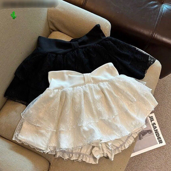 Chân Váy Nơ Phối Ren Tầng – Lê Phương Boutique