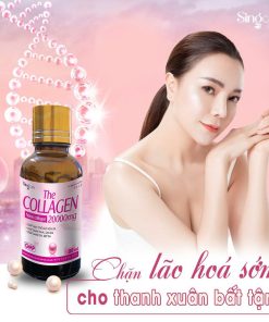 Nước Uống Collagen 20000mg Giảm Nám Da,sạm Da, Chống Lão Hóa,sáng Da, đẹp Da – Singcare – 10 Lọ/hộp