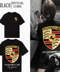 áo Phông Porsche Mẫu Mới Form Rộng Tay Lỡ Unisex