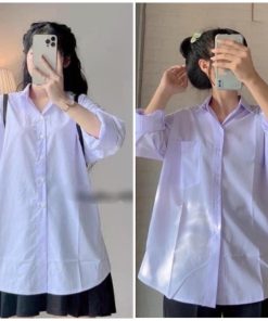 áo Sơ Mi Trắng Dài Tay Form Rộng