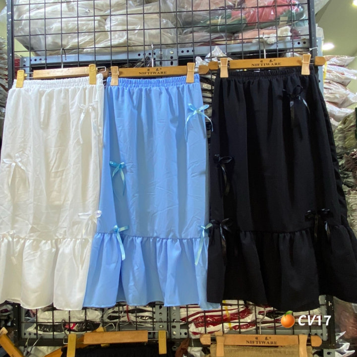 Chân Váy Voan Dài 70cm đính Nơ – Lê Phương Boutique