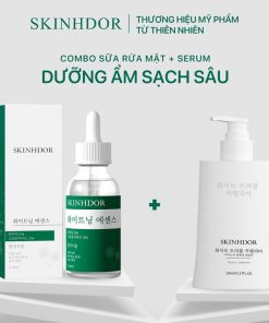 [combo 2sp] Combo Sửa Rửa Mặt & Serum Skinhdor Chiết Xuất Thiên Nhiên Làm Sạch Da, Dưỡng ẩm, Làm Trắng Sáng Da