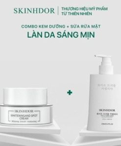 [combo 2sp] Combo Sửa Rửa Mặt & Kem Dưỡng Skinhdor Chiết Xuất Từ Thiên Nhiên Làm Trắng Sáng Da