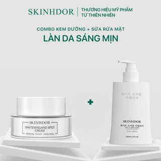 [combo 2sp] Combo Sửa Rửa Mặt & Kem Dưỡng Skinhdor Chiết Xuất Từ Thiên Nhiên Làm Trắng Sáng Da