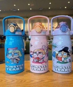 Bình Giữ Nhiệt Có Quai Xách Labubu, Monster 1000ml – Su