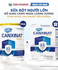 Sữa Lon Canxi Cho Người Lớn Pedilac Canxinat Gold 900g Hỗ Trợ Xương Khớp Bổ Sung Canxi Ngăn Ngừa Loãng Xương