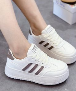 Giầy Thể Thao 3 Vạch đế Cao 5cm, Kiểu Mới, Trẻ Trung Năng động- Haanh