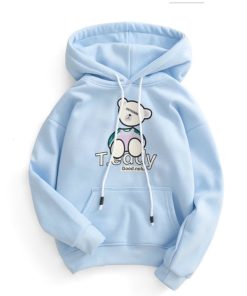 áo Khoác Nỉ Hoodie Gấu Teddy Cute Nam Nữ. Chất Nỉ Lót Bông. Tay Bo. Hàng Y Hình