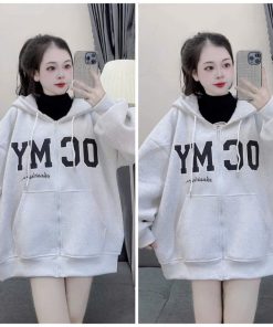 [ Rẻ Vô địch ] áo Khoác Hoodiezip Form Rộng Unisex Mũ 2 Lớp, Có Khóa Kéo – Chữ Ocmy